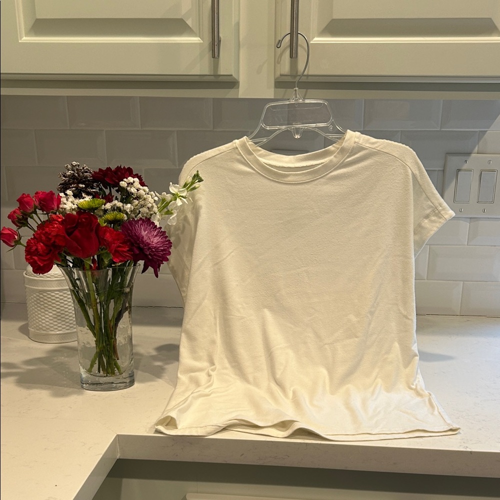 Anthropologie Cream Tee